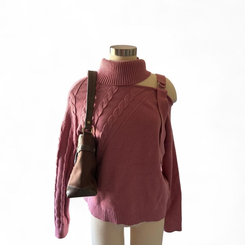 Bellini Women's Pink and Burgundy Jumper